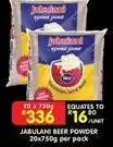 Shoprite Beer powder offer