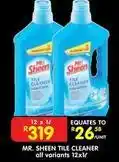 Shoprite Mr. sheen - tile cleaner offer