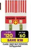 Shoprite Best buy - class 1 best buy potatoes offer