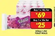 Shoprite 1-ply toilet rolls offer
