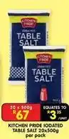 Shoprite Pride - iodated table salt offer