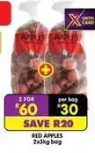 Shoprite Red apples offer