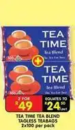 Shoprite Tea time tea blends tagless teabags offer