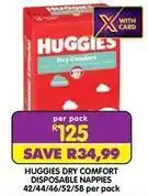 Shoprite Huggies - dry comfort disposable napples offer