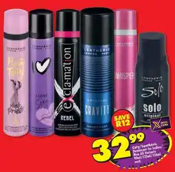 Shoprite Exclamation - coty/lentheric deodorant for ladies/men offer