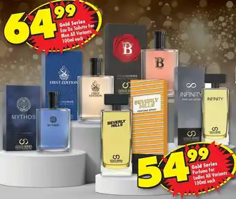 Gold series eau de toilette for men all variants