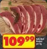 Shoprite Bulk beef brisket offer