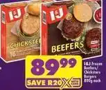 Shoprite I&j - beefers/ chicksters burgers offer