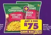 Shoprite Harvestime - sweet corn kernels / arden peas offer
