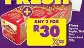 Shoprite Albany - superior regular/thick slices brown bread offer