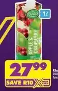 Shoprite Rhodes - apple & cranberry juice offer