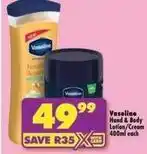 Shoprite Vaseline - hand & body lotion/cream offer