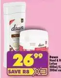 Shoprite Dawn - hand & body lotion offer