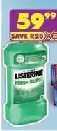 Shoprite Listerine - fresh burst mouthwash offer