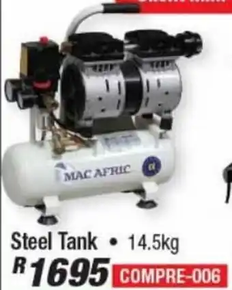 Adendorff Machinery Mart Silent Mini Oil Free Compressors Steel Tank 14,5kg offer