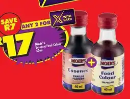 Shoprite Moir's - essence/food colour offer