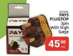KitKat Cash and Carry PAYS PLUGTOP 3pin With High Surge offer