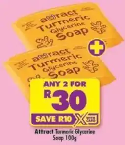 Shoprite Attract Turmeric Glycerine Soap offer