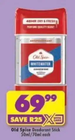 Shoprite Old Spice Deodorant Stick offer
