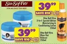 Shoprite 2-in-1 special edition moisturising & conditioning lotion / blow out relaxer offer