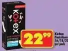 Shoprite Kotex - pantyliners 16/18/20 per pack offer