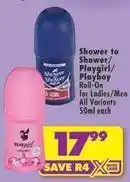 Shoprite Playgirl - roll-on for ladies/men offer