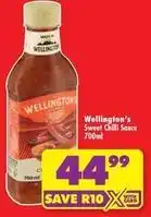 Shoprite Wellington's - sweet chilli sauce offer