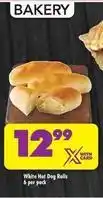Shoprite White hot dog rolls offer