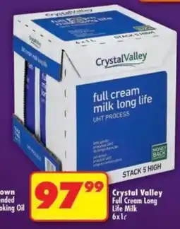 Shoprite Crystal Valley Full Cream Long Life Milk offer