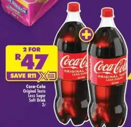 Shoprite Coca-Cola Original Taste Less Sugar Soft Drink offer