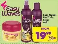 Shoprite Easy waves - hair product range offer