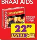 Shoprite Ritebrand - firelighters offer