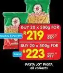 Shoprite Pasta joy - pasta joy pasta offer