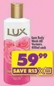 Shoprite Lux - body wash all variants offer