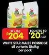 Shoprite White star - maize porridge offer