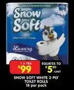 Shoprite Snow soft - white 2-ply toilet tissue offer