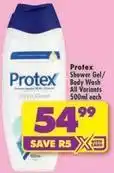 Shoprite Protex - shower gel/body wash offer