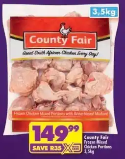Shoprite County Fair Frozen Mixed Chicken Portions offer