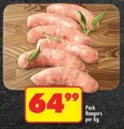 Shoprite Pork Bangers offer
