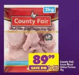 Shoprite County Fair Frozen Mixed Chicken Portions offer