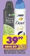 Shoprite Dove - deodorant offer