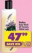 Shoprite Radox - body wash offer