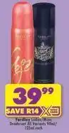 Shoprite Yardley - ladies/mens deodorant offer