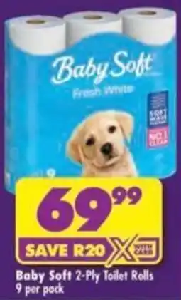 Shoprite Baby Soft 2-Ply Toilet Rolls offer