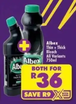 Shoprite Albex Thin + Thick Bleach All Variants offer