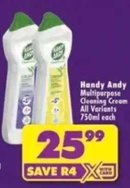 Shoprite Handy Andy Multipurpose Cleaning Cream offer
