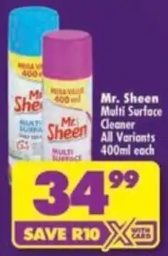 Shoprite Mr. Sheen Multi Surface Cleaner offer