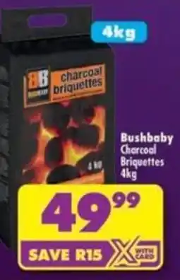 Shoprite Bushbaby Charcoal Briquettes offer