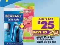 Shoprite Twin blade disposable razors offer