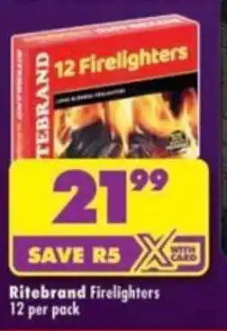Shoprite Ritebrand Firelighters offer